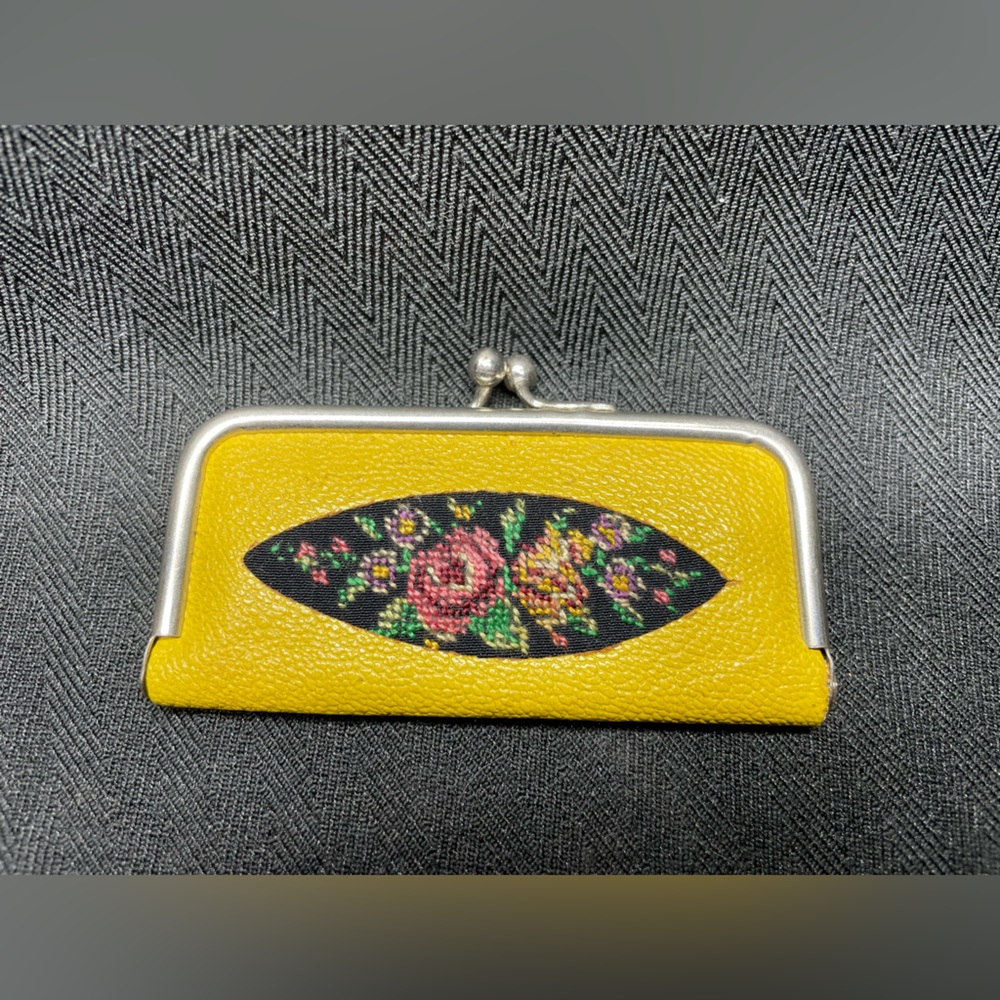 Antique German Yellow Leather Pocket Manicure Kit